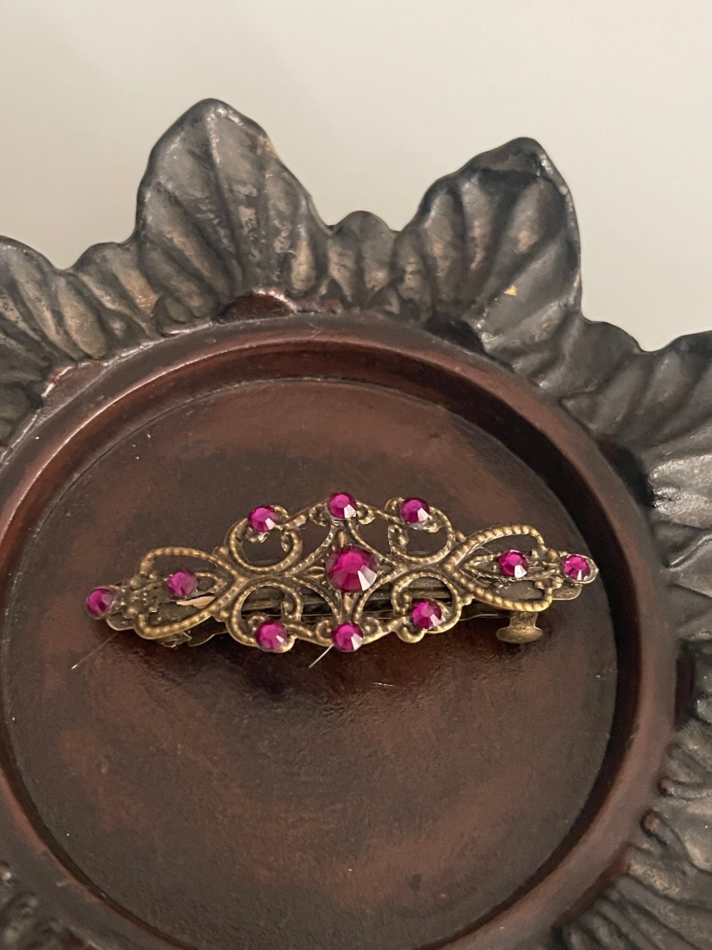 Purple Crystal crystal barrette approximately 2.5”” long wedding birthday princess bridesmaid hair bridesmaid accessories Valentine’s Day