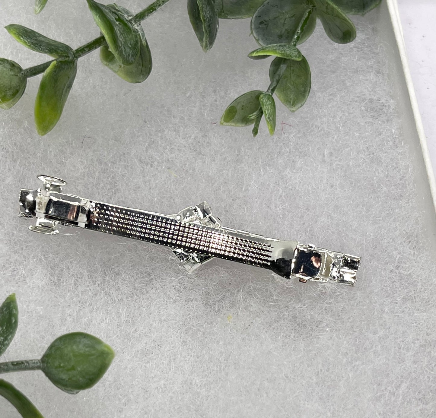 Purple wine Crystal Rhinestone barrette approximately 3.0” silver tone formal hair accessory gift wedding bridal Hair accessory