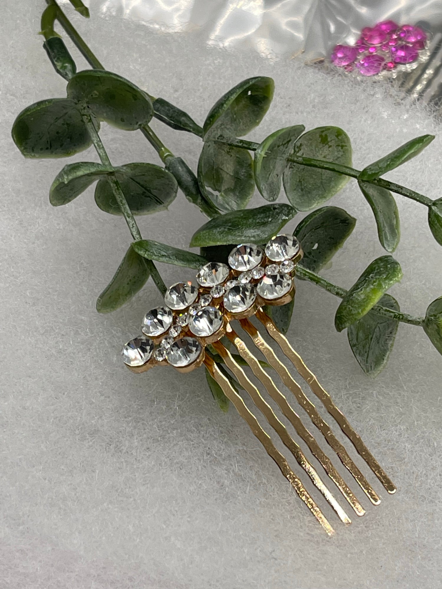Crystal Rhinestone Beaded Embellished Side Comb’s