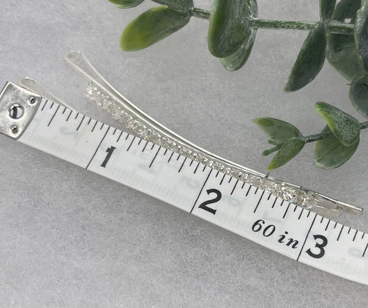 2 pc crystal rhinestone 3.0” hair pins wedding formal princess bridesmaid bridal mother of the bride