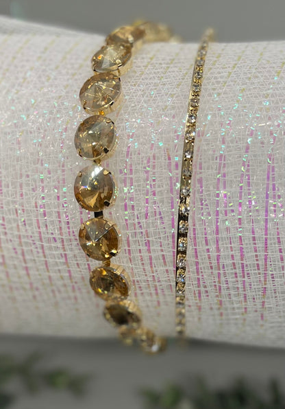 Golden crystal rhinestone luxe headband Elegant formal princess wedding engagement birthday bridesmaid sweet 16 hair accessory accessories